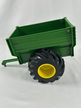 John Deere Monster Treads Dump Trailer Wagon by TOMY Green - EUC